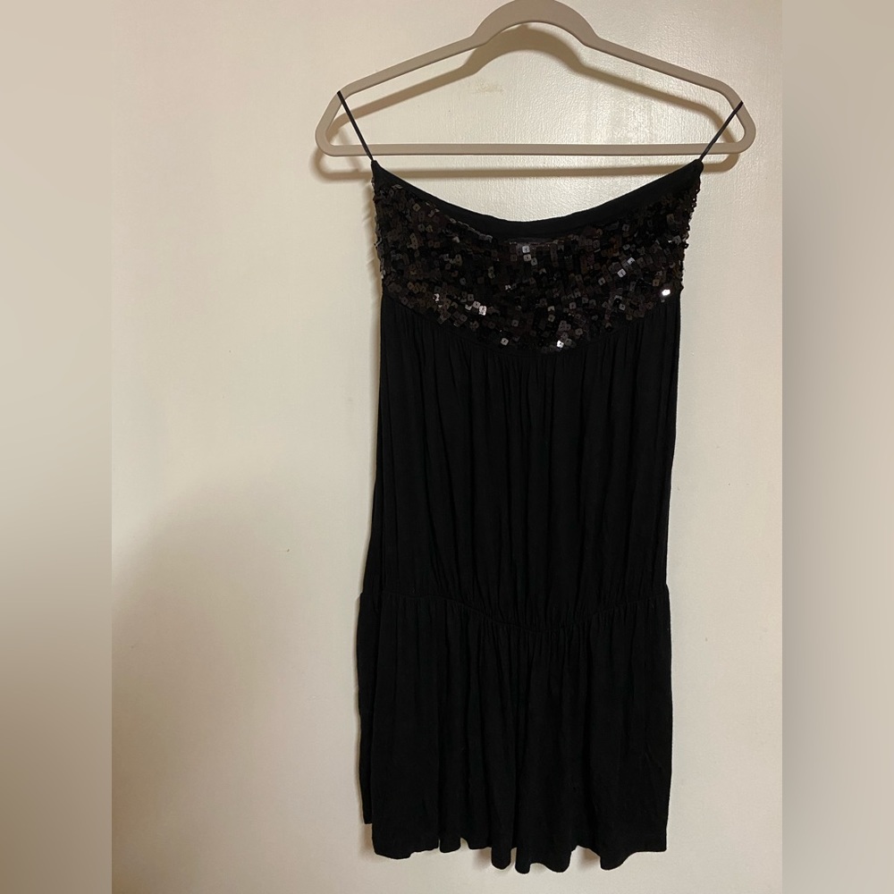 Black Strapless Mini